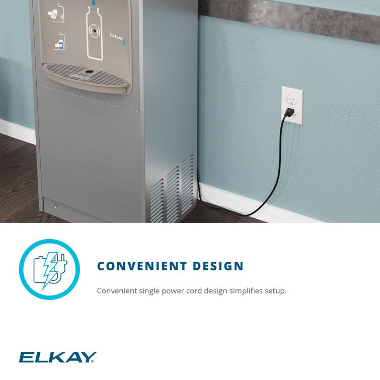 Elkay Ezh2o Floor Standing Bottle Filling Station, Filtered